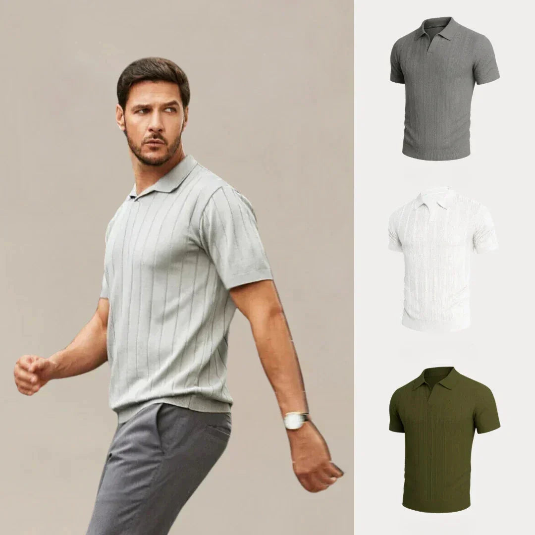 Kaufen Sie 1, erhalten Sie 3 – Premium Edition Strukturierte T-Shirts Set Zafira GRAU • WEISS • GRÜN S