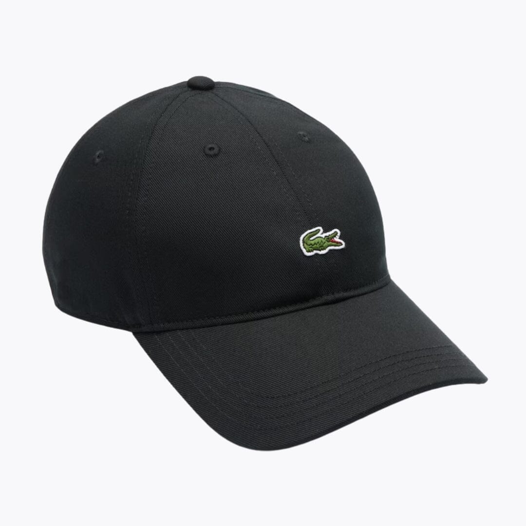 LC Cotton Twill Cap Lacoste Montevaro Black
