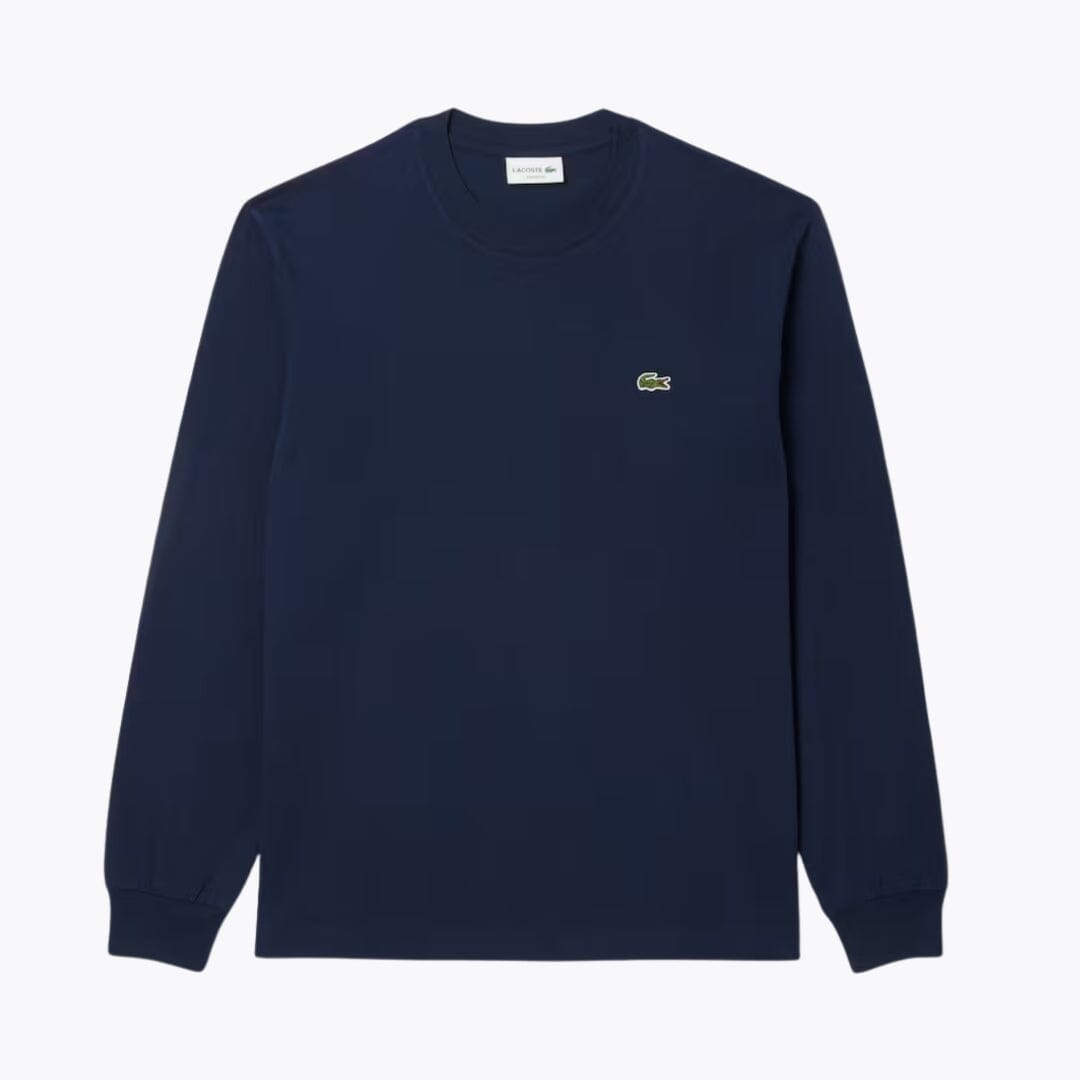 LC Long Sleeved Cotton T-shirt Lacoste Aurev Midnight blue S