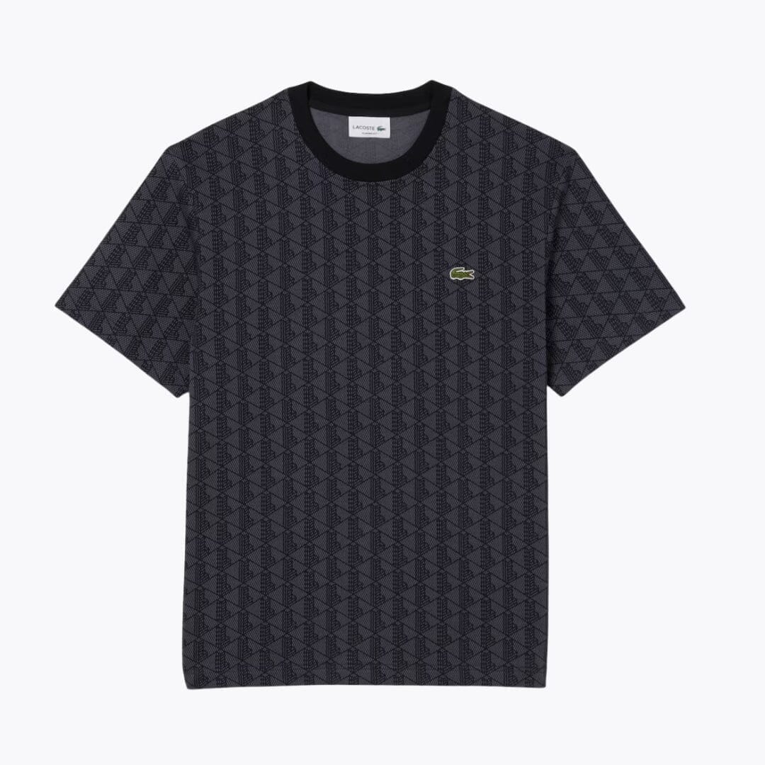 LC Monogram Jersey T-shirt Lacoste Montevaro Dark grey / black S