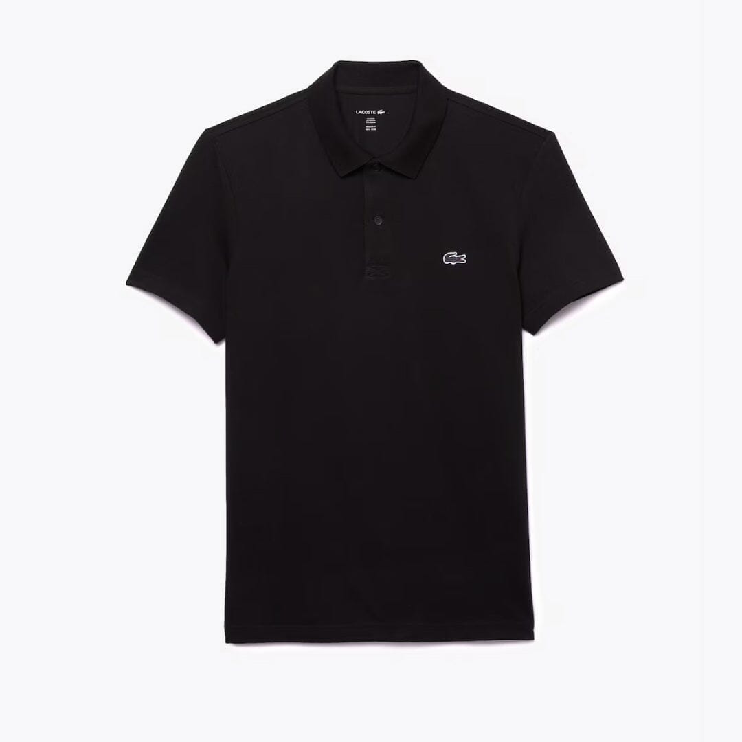 LC Regular Fit Cotton Blend Polo Shirt Lacoste Montevaro Black S