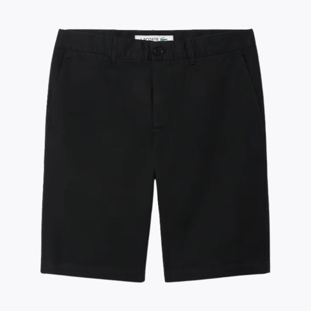 LC Slim Fit Stretch Cotton Chino Shorts Lacoste Aurev Black S