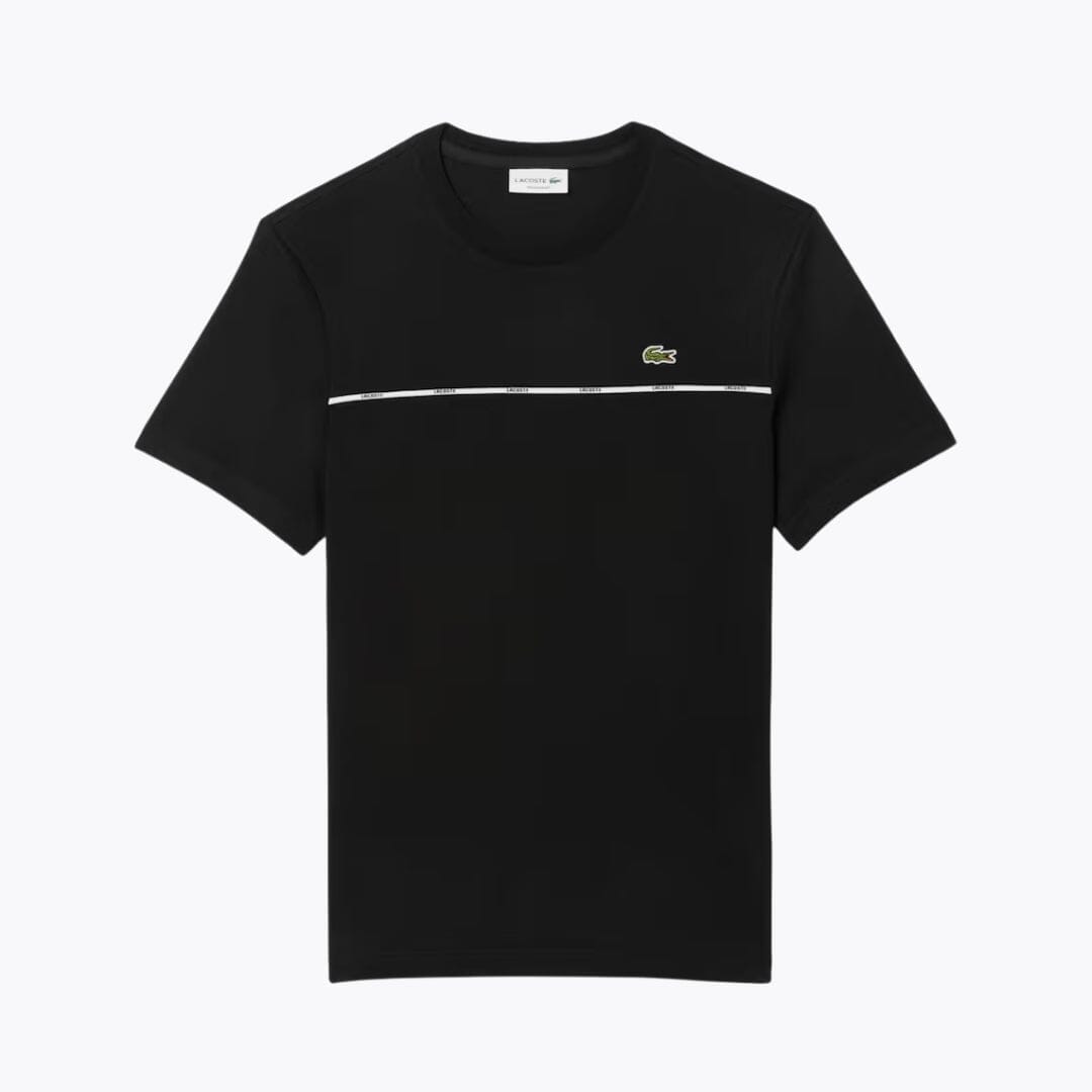 LC Trim Cotton Jersey T-shirt Lacoste Luxvian Black S