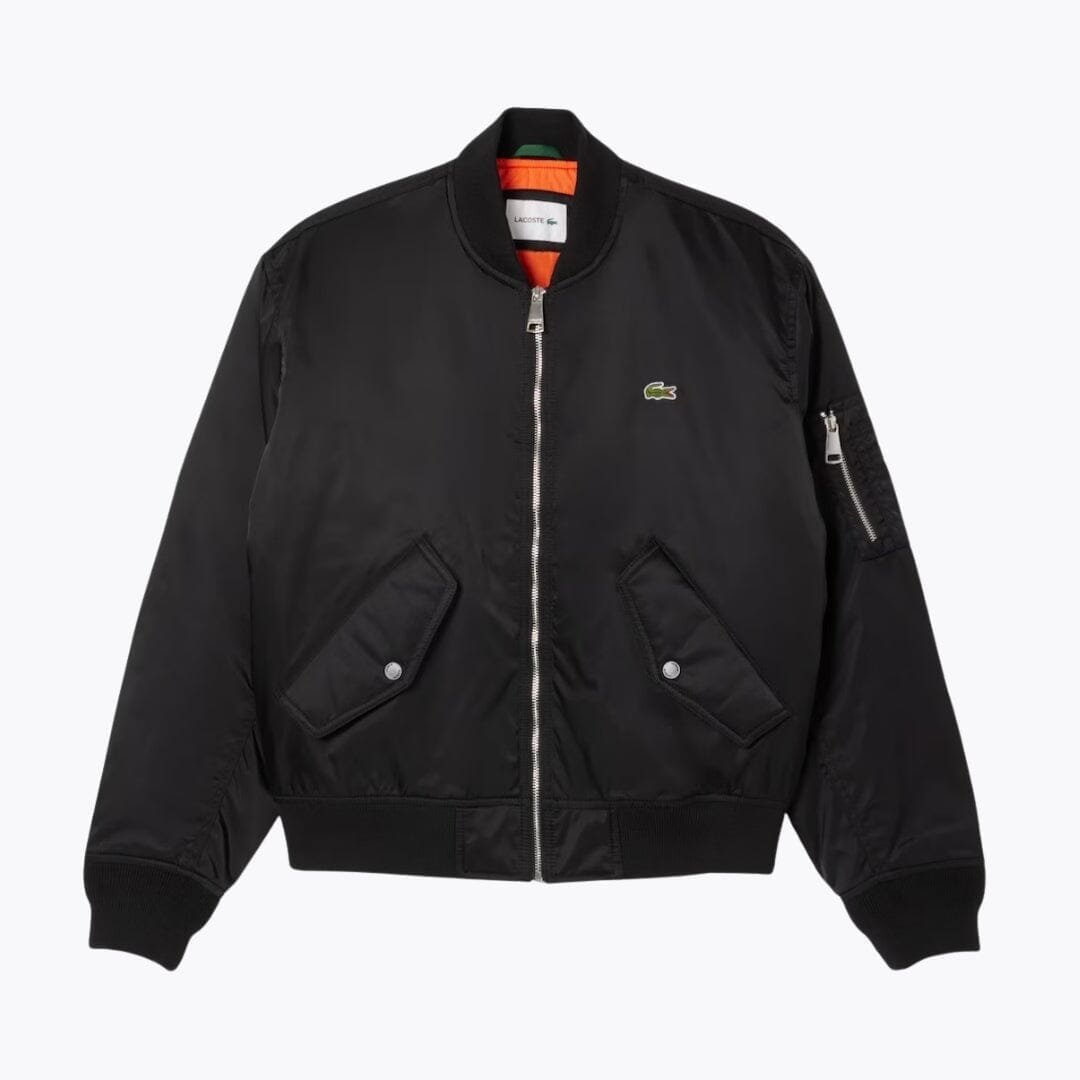 LC Water-Repellent Padded Bomber Jacket Lacoste Montevaro Black S