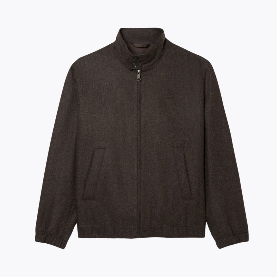 LC Wool Harrington Jacket Lacoste Montevaro Brown S