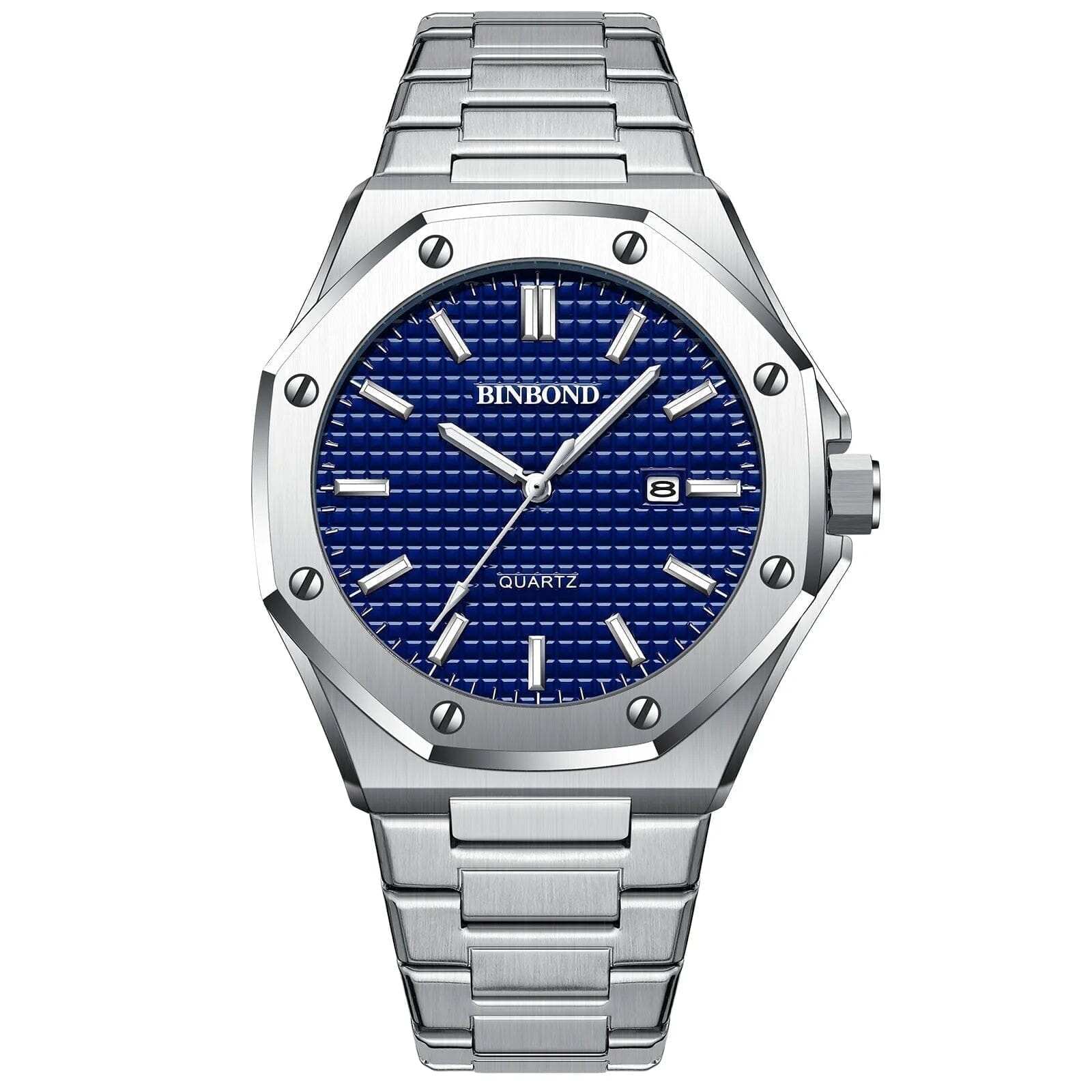 POEDAGAR Watch Binbond Poedagar Montevaro Silver Blue