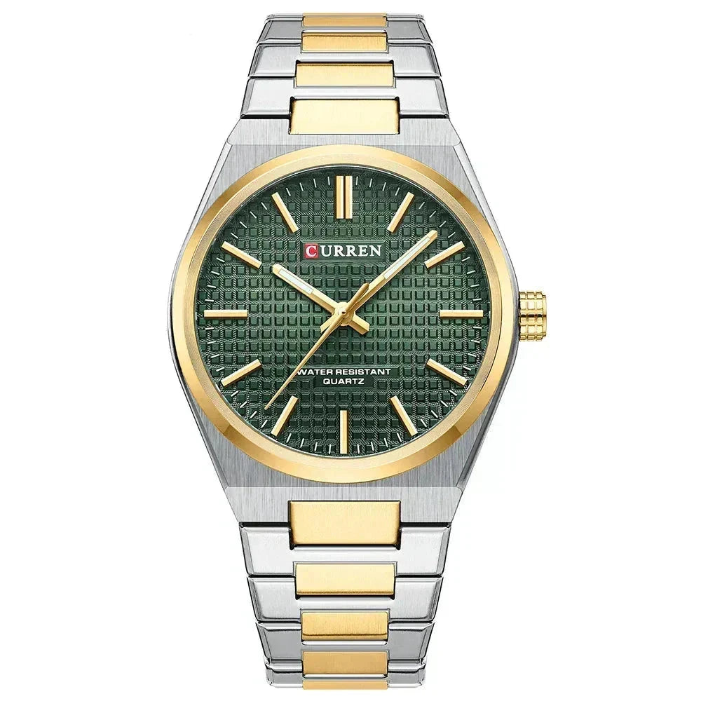 POEDAGAR Watch Curren Poedagar Montevaro gold green