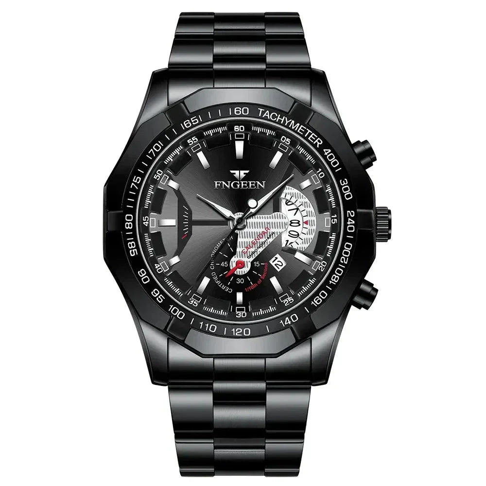 POEDAGAR Watch Engeen Poedagar Luxvian Black