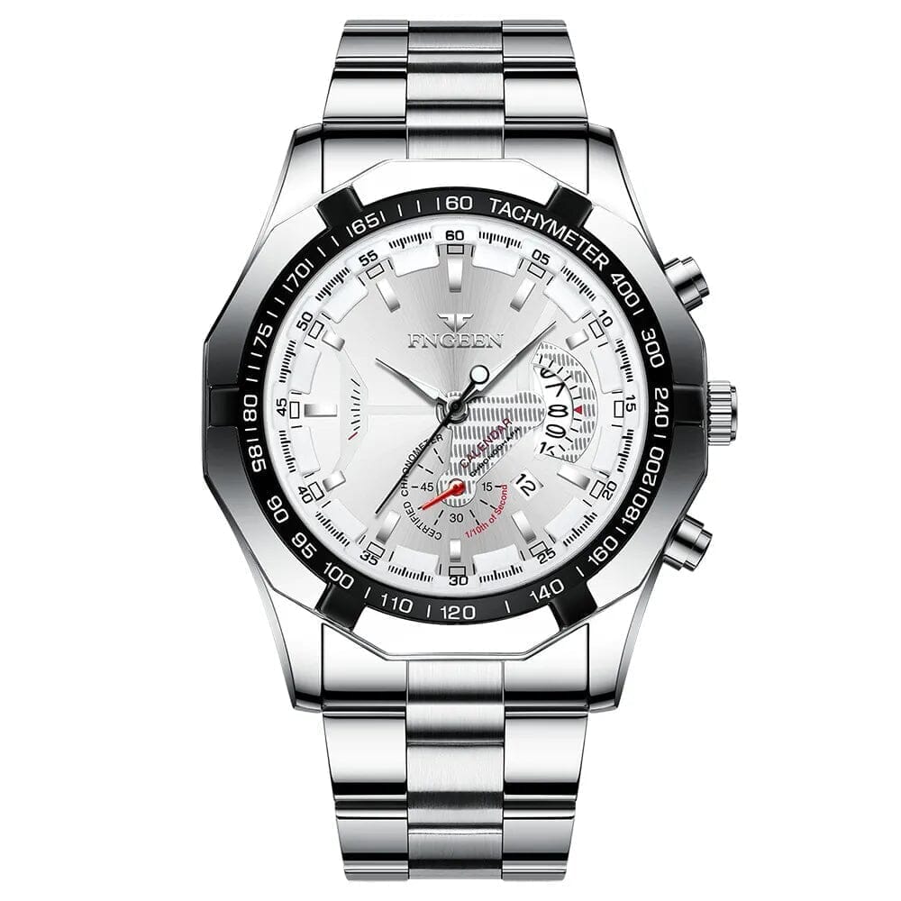 POEDAGAR Watch Engeen Poedagar Montevaro Silver White