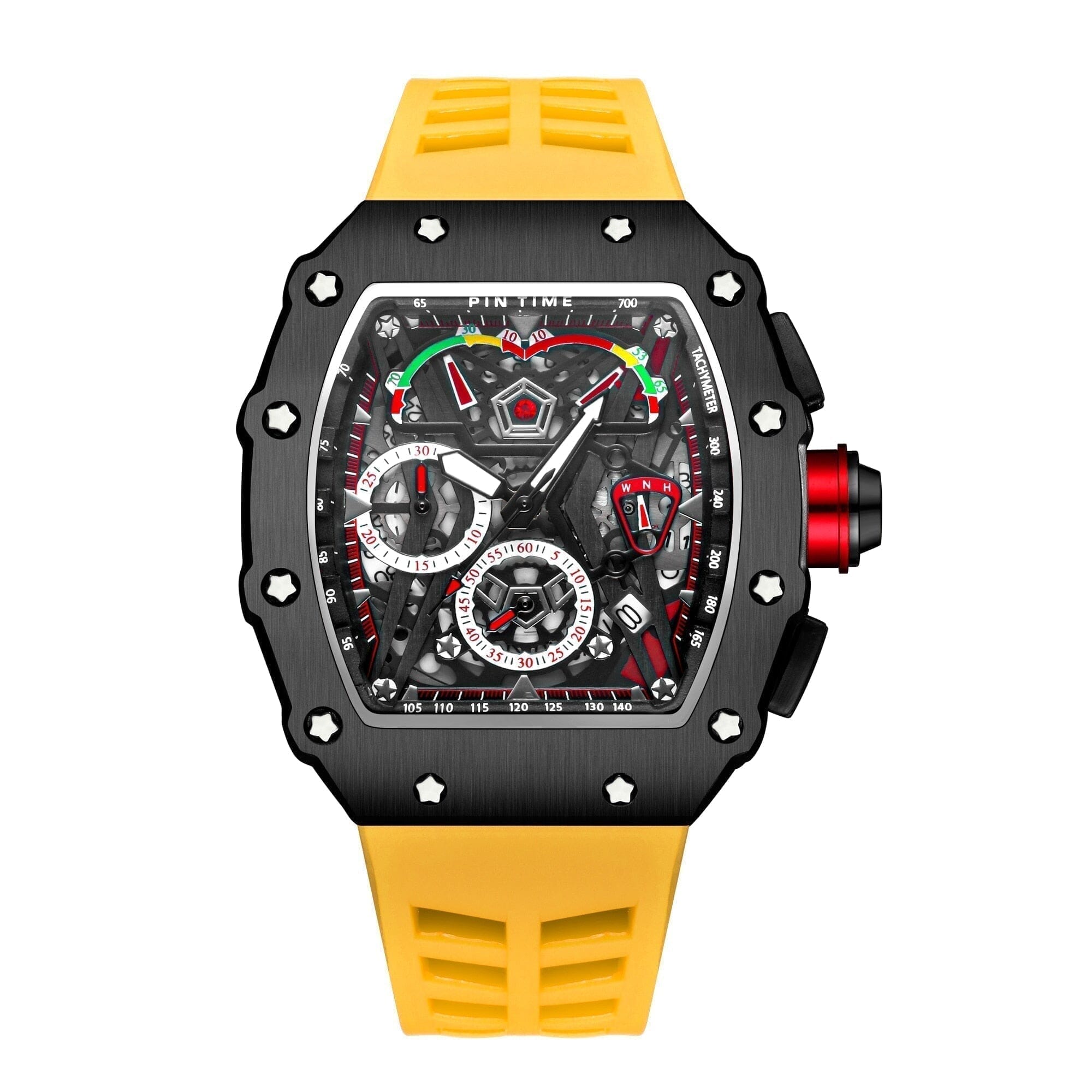 POEDAGAR Watch Pintime 42mm Poedagar Montevaro Yellow