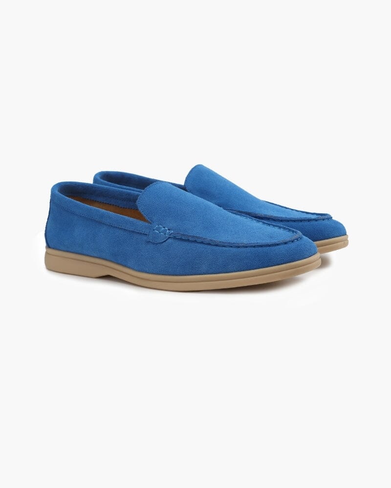 Premium Wildleder Slipper Aurev Blau US 6