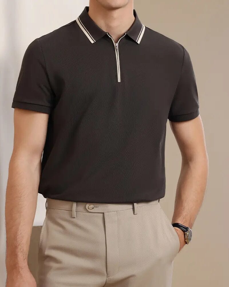 Ridgeway Zip Polo Luxvian