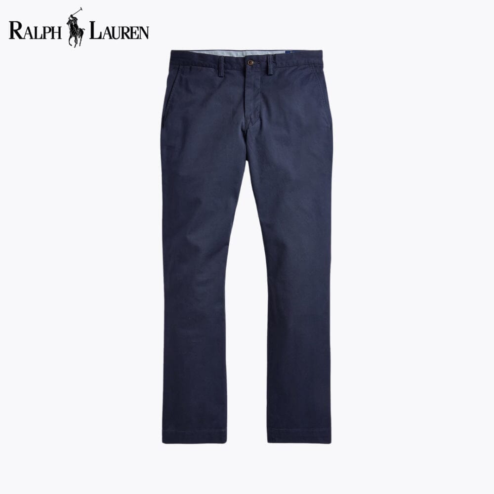 RL Bedford Washed Chino Trouser Ralph Lauren Montevaro Blue Navy 28