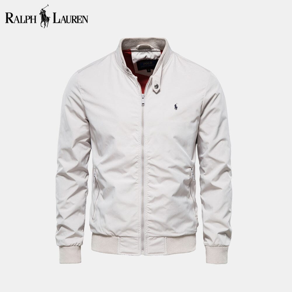 RL Bomber Classic Bomber Jacket Ralph Lauren Montevaro White S