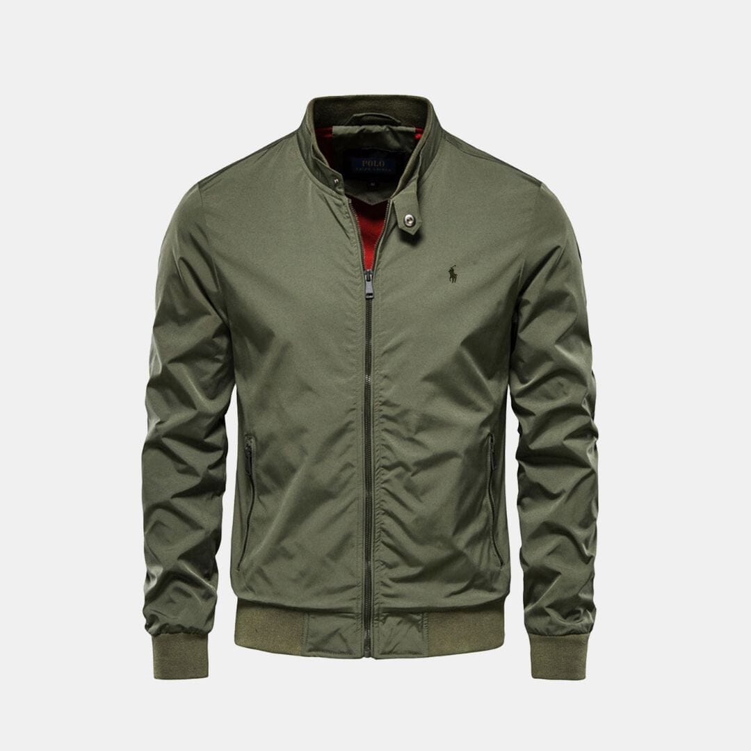 RL Bomber Jacket (CLEARANCE) Ralph Lauren Montevaro Khaki Green M