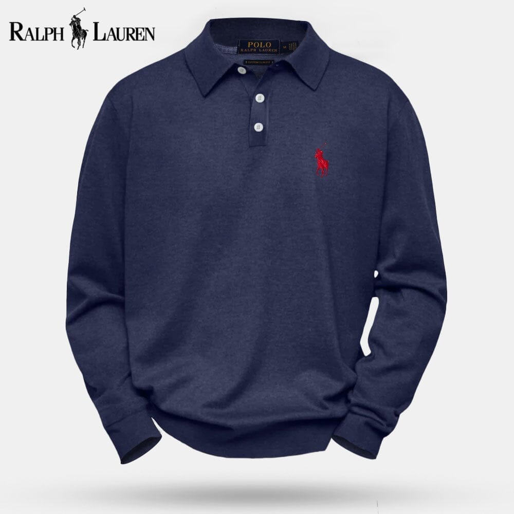 RL Cable-Knit Wool Knit Sweater Ralph Lauren Montevaro Navy blue S
