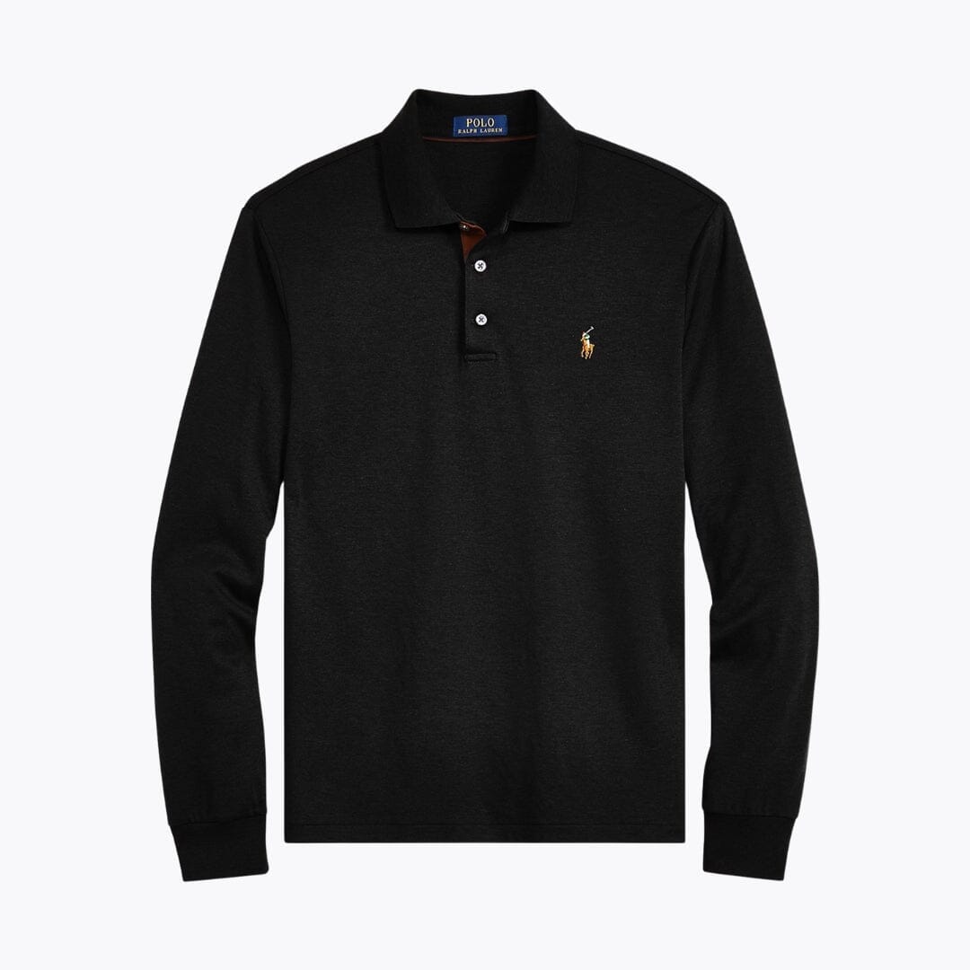 RL Classic Fit Soft Cotton Polo Shirt Ralph Lauren Aurev Polo Black S