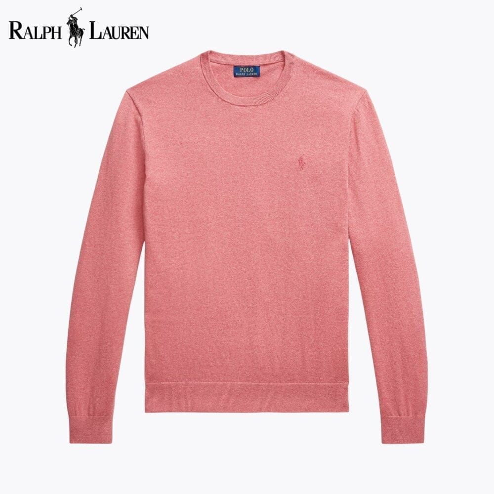 RL Cotton-Cashmere Crewneck Jumper Ralph Lauren Montevaro Strawberry Gelato S