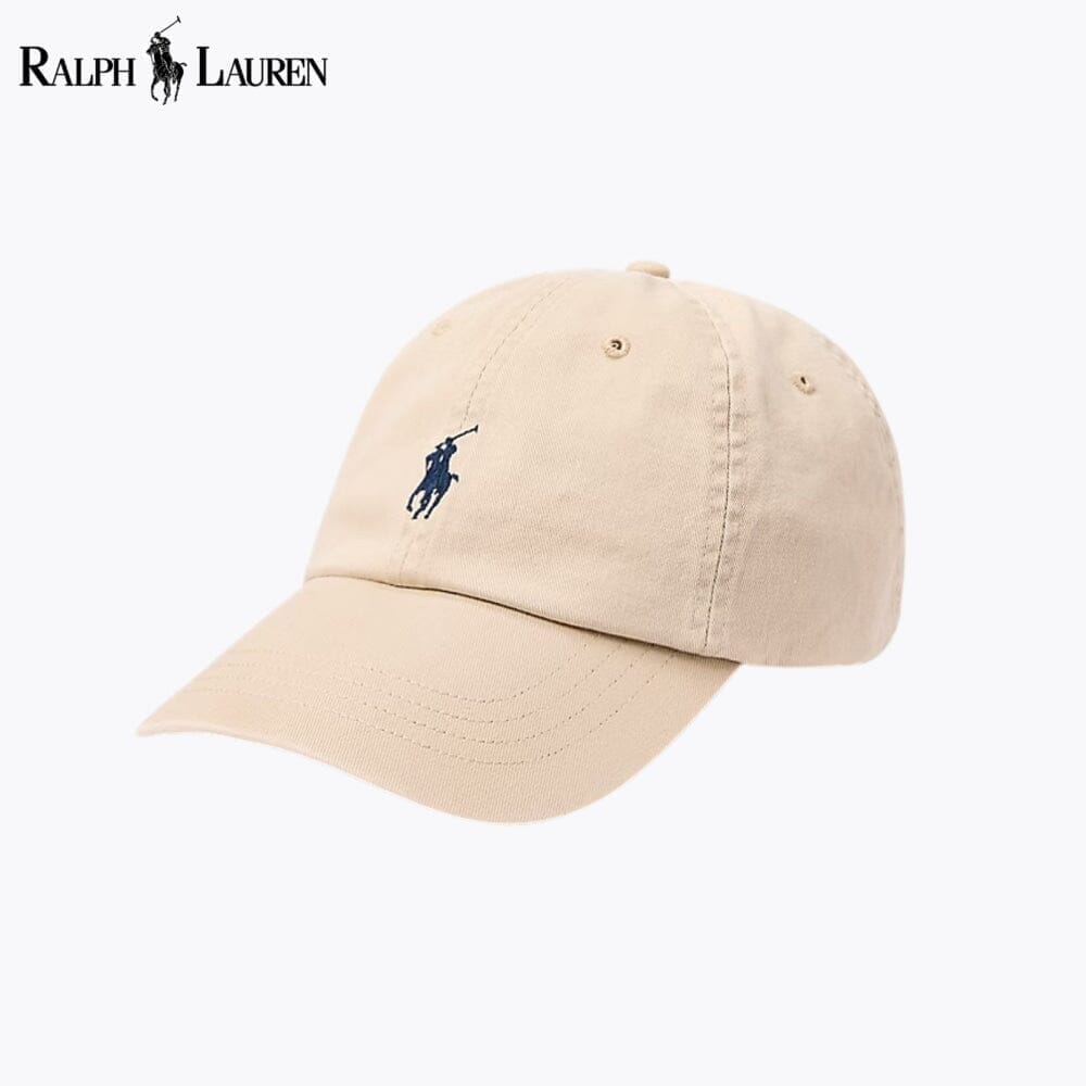 RL Cotton Chino Baseball Cap Ralph Lauren Montevaro Nubuck