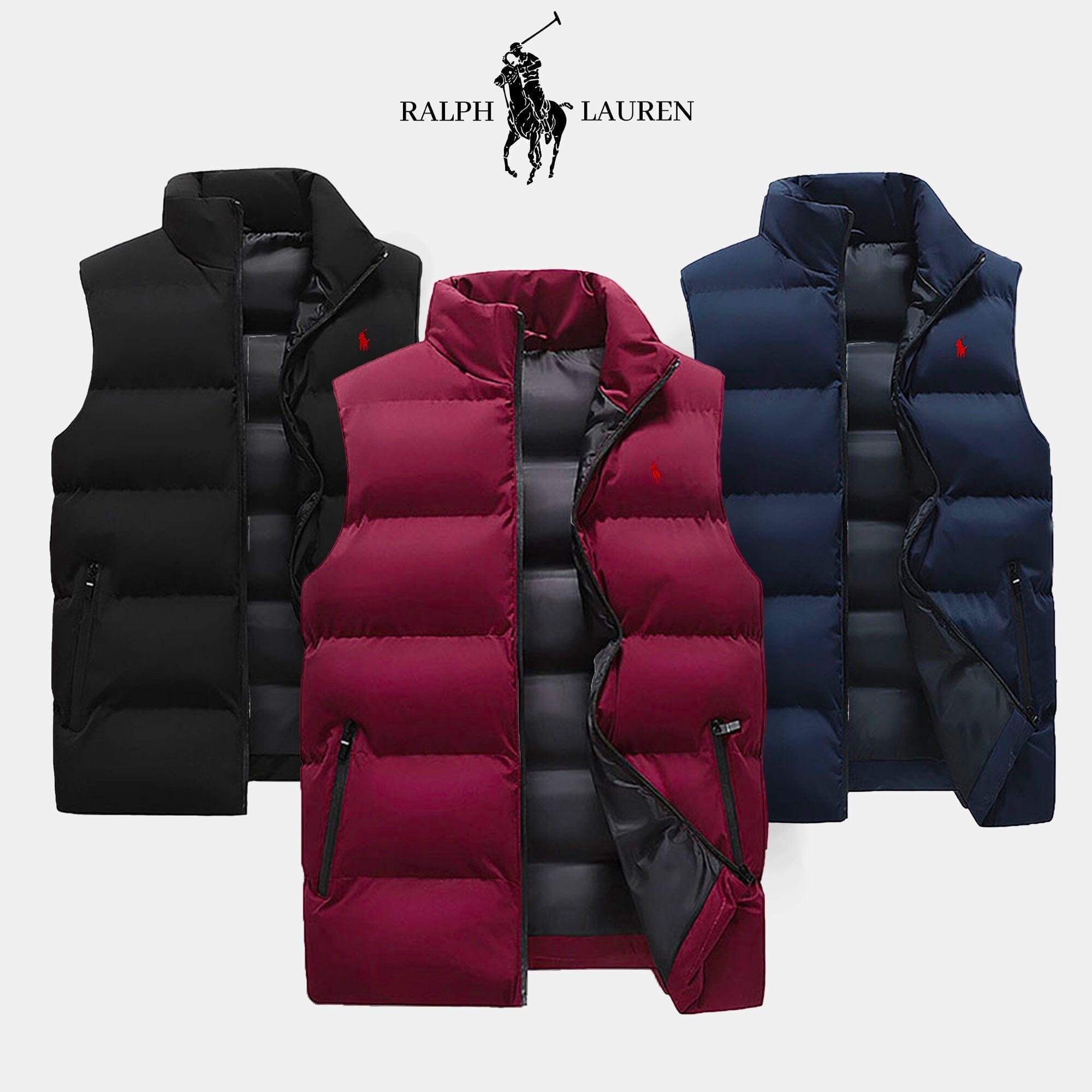 RL Men's Colden Foldable Vest (Clearance) Ralph Lauren Aurev Black M