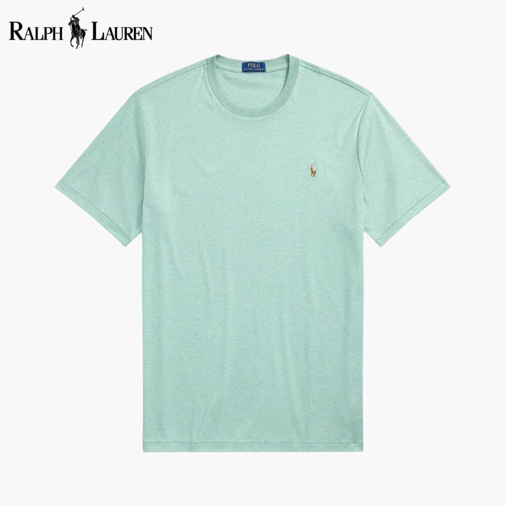 RL Soft Cotton Crewneck T-Shirt Ralph Lauren Luxvian Green S