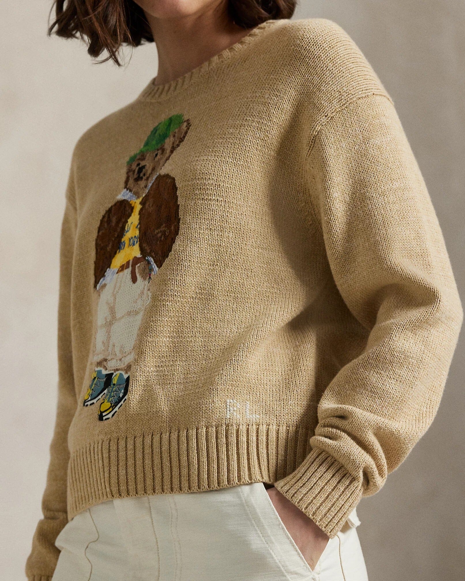 RL Sweater | Polo Bear Beige Ralph Lauren Luxvian