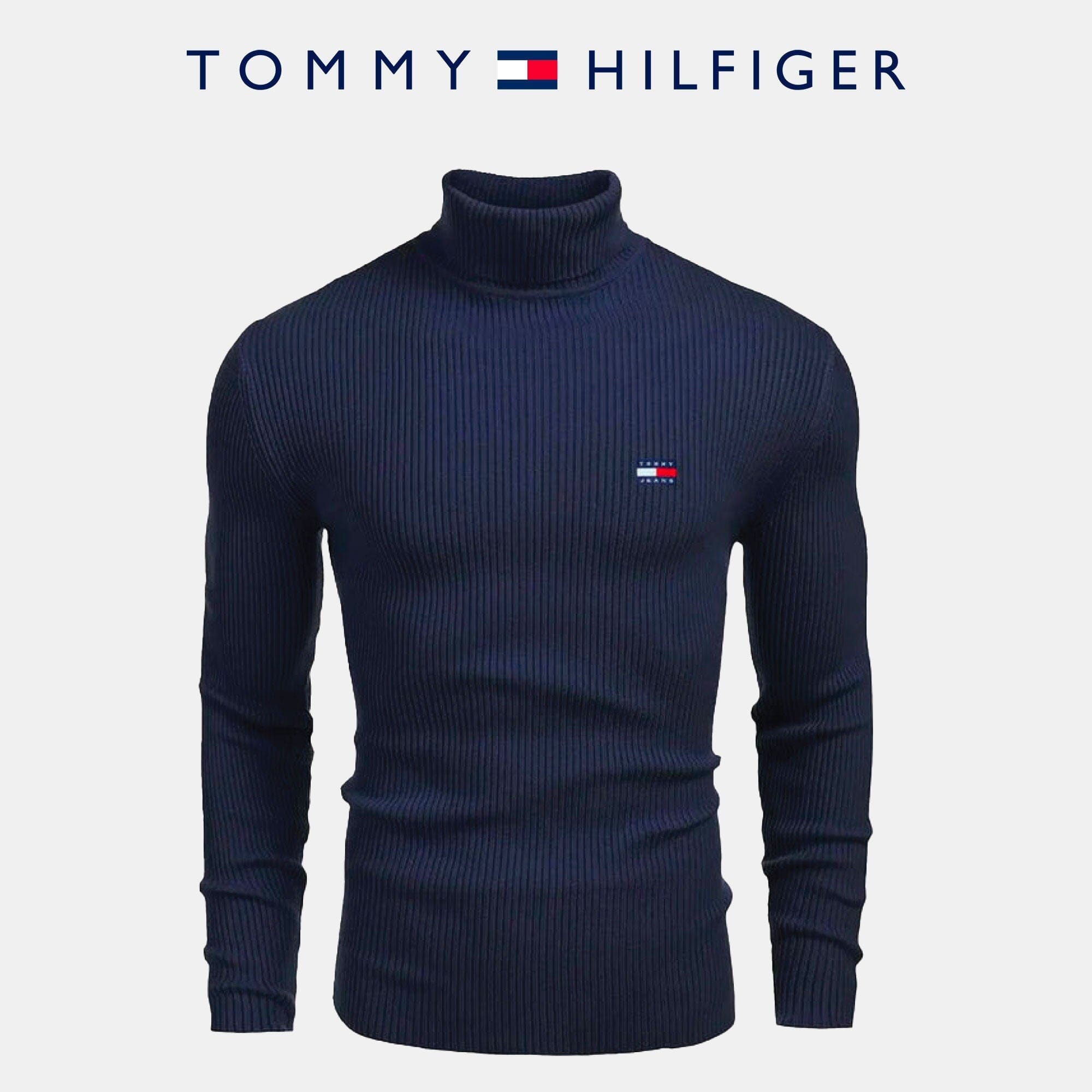 TH Turtleneck Sweater Tommy Hilfiger Montevaro Blue M