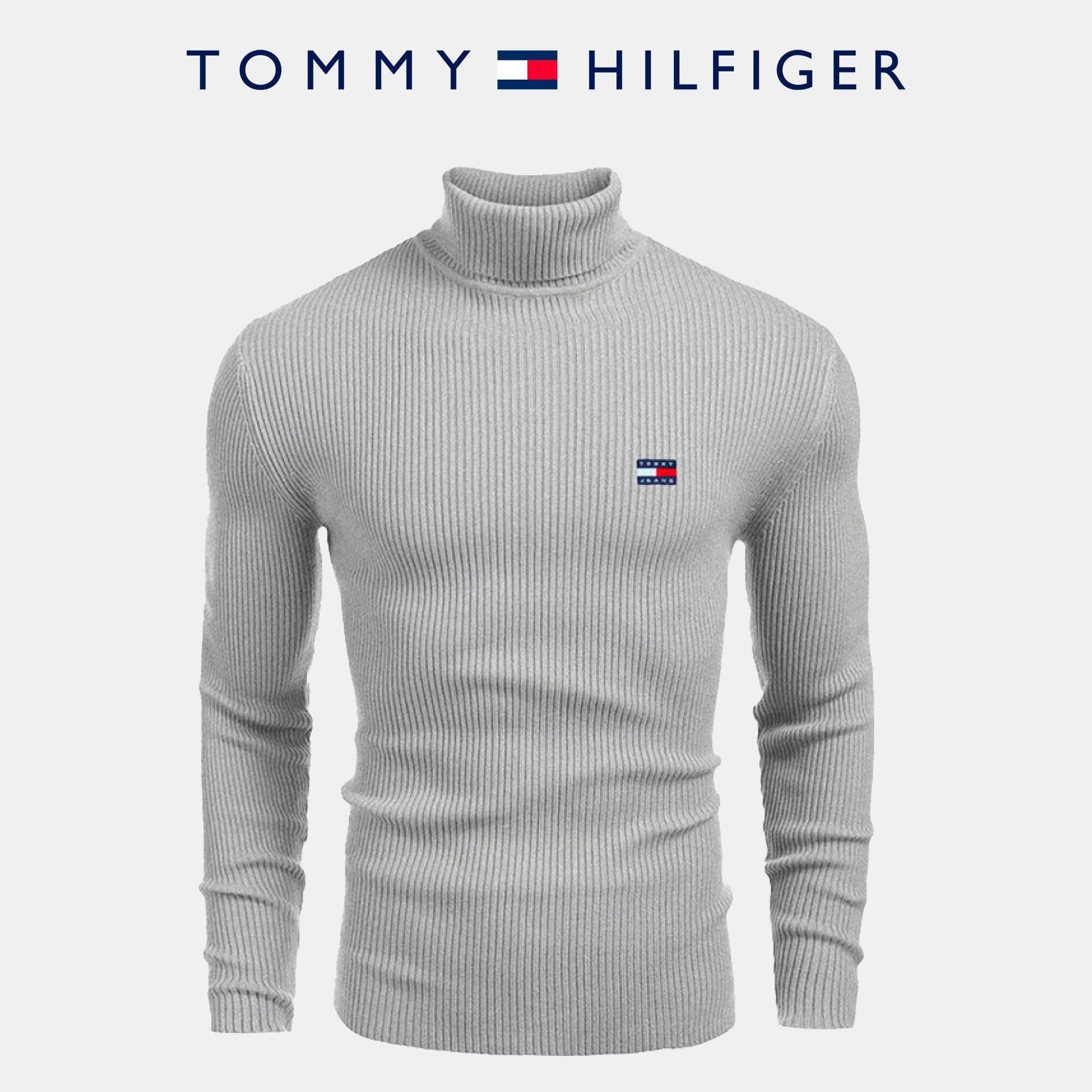 TH Turtleneck Sweater Tommy Hilfiger Montevaro Gray M