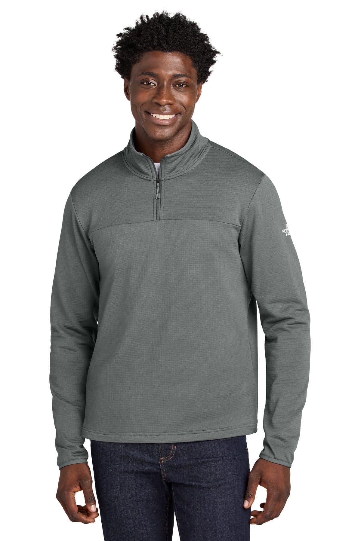 TNF Aim 1/4-Zip Fleece The North Face Montevaro Smoked Pearl Grey S