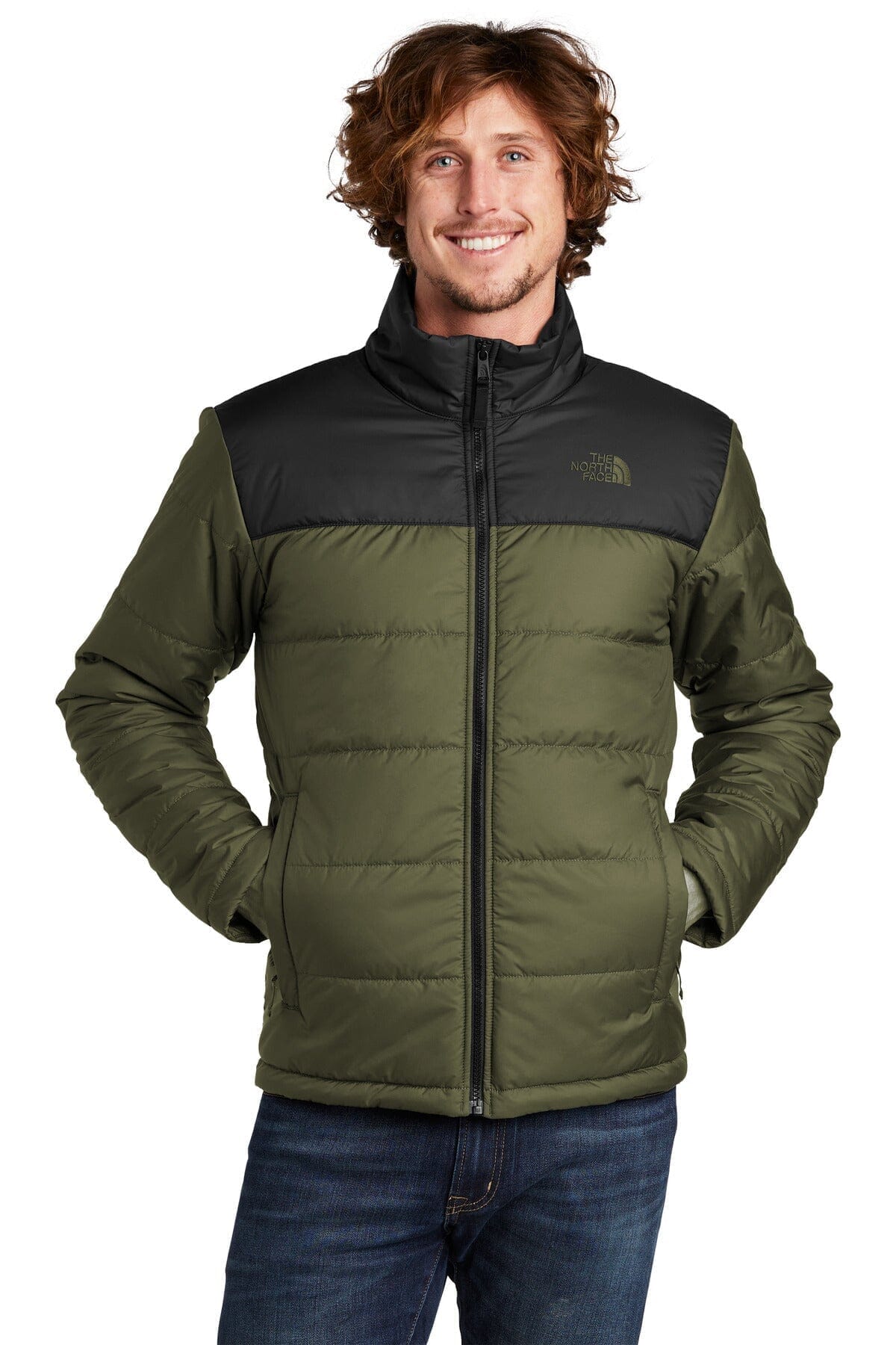 TNF Chest Logo Everyday Insulated Jacket The North Face Montevaro Burnt Olive Green S