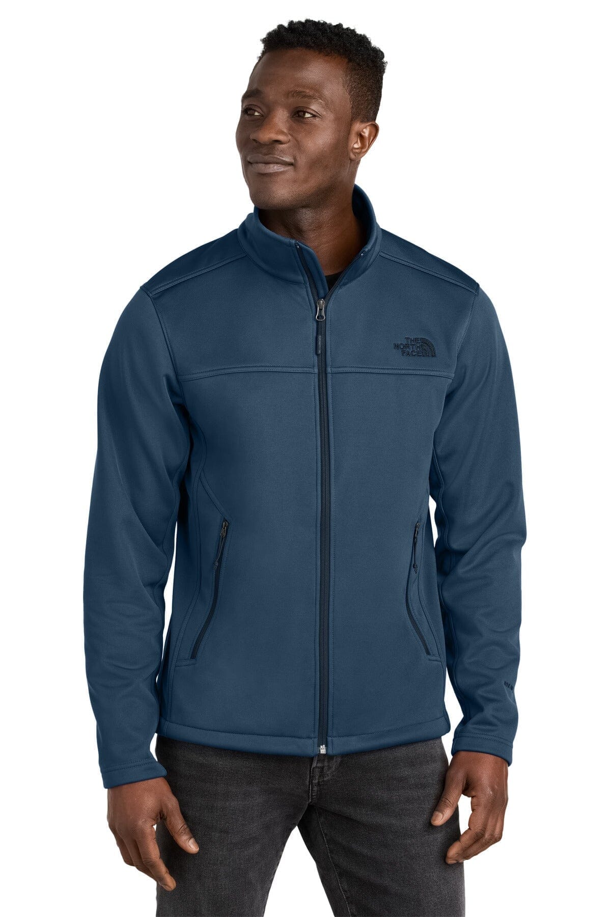 TNF Chest Logo Ridgewall Soft Shell Jacket The North Face Montevaro Shady Blue S