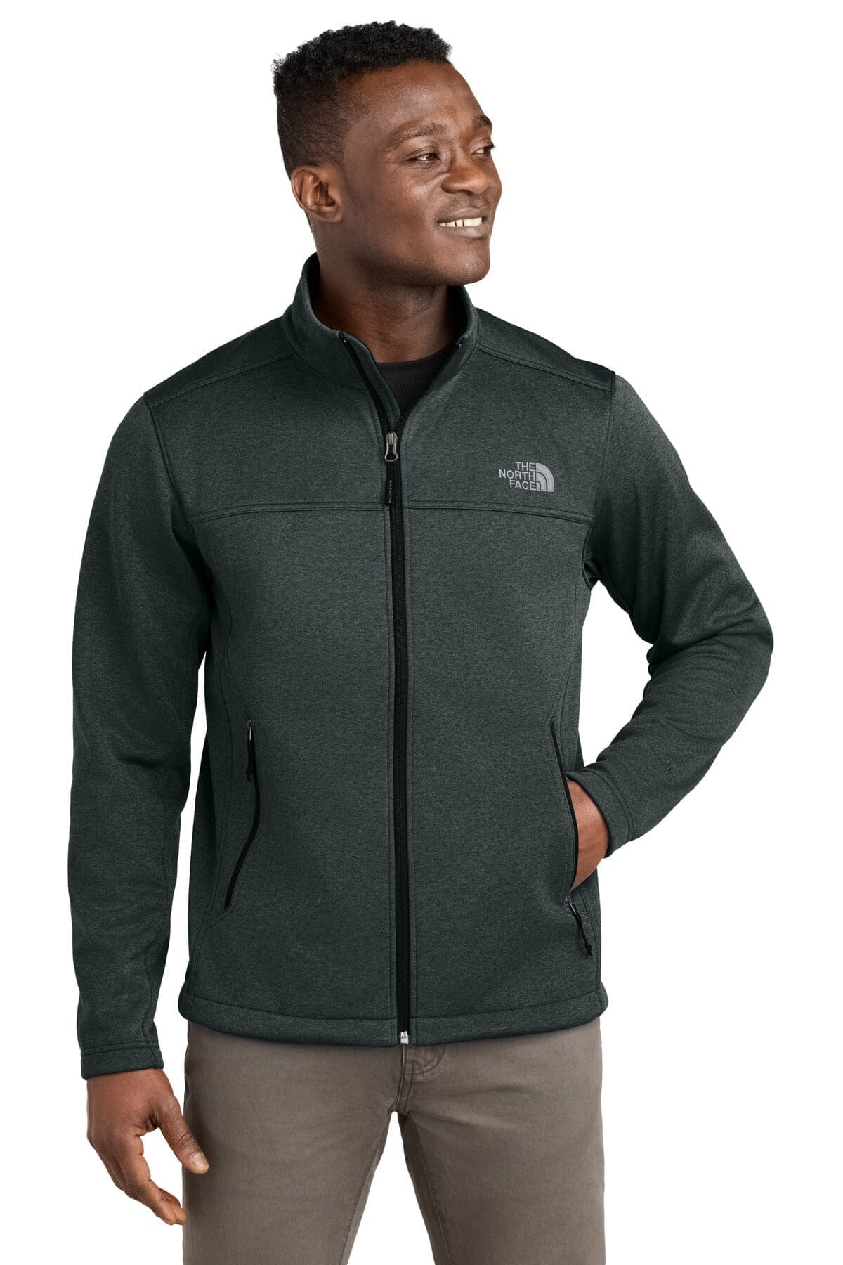 TNF Chest Logo Ridgewall Soft Shell Jacket The North Face Montevaro TNF Dark Grey Heather S