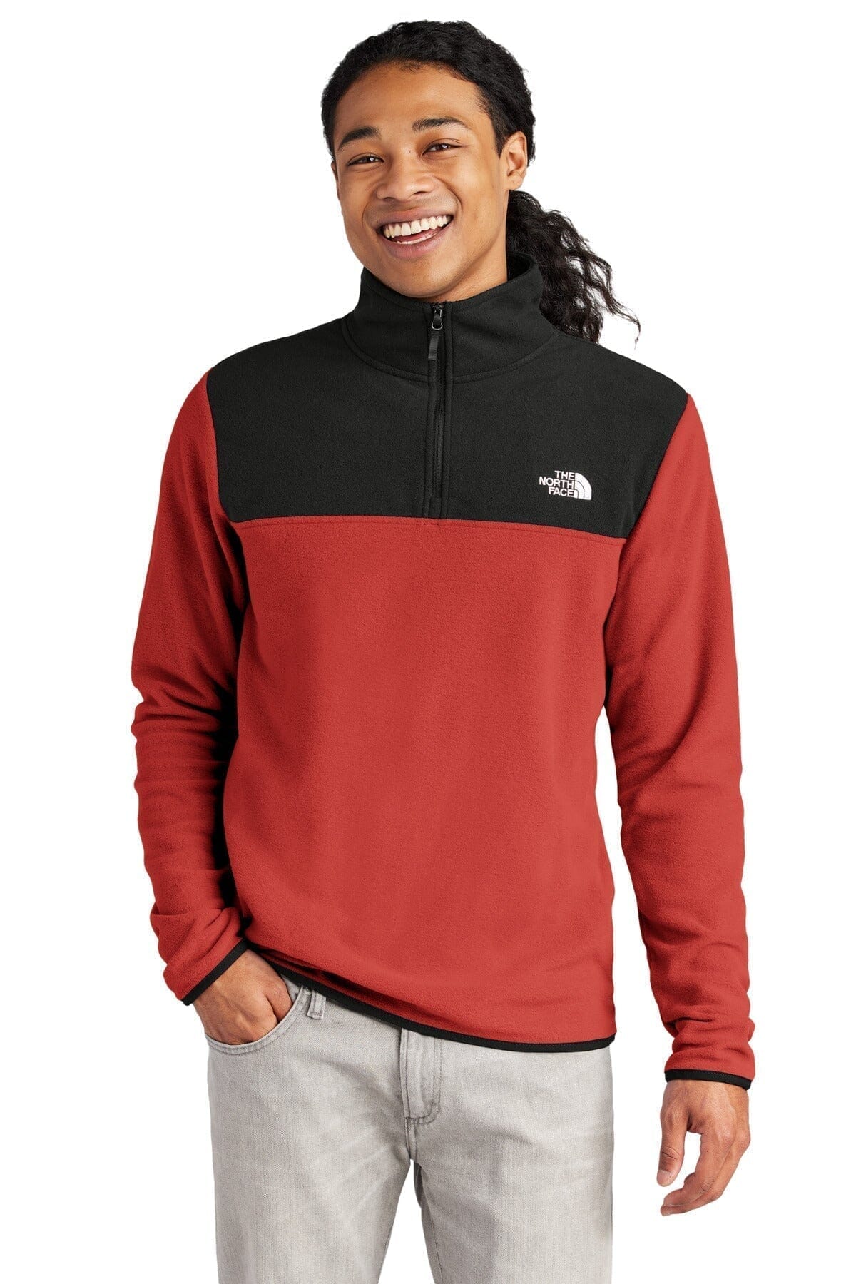 TNF Glacier 1/4-Zip Fleece The North Face Montevaro Rage Red/ TNF Black S