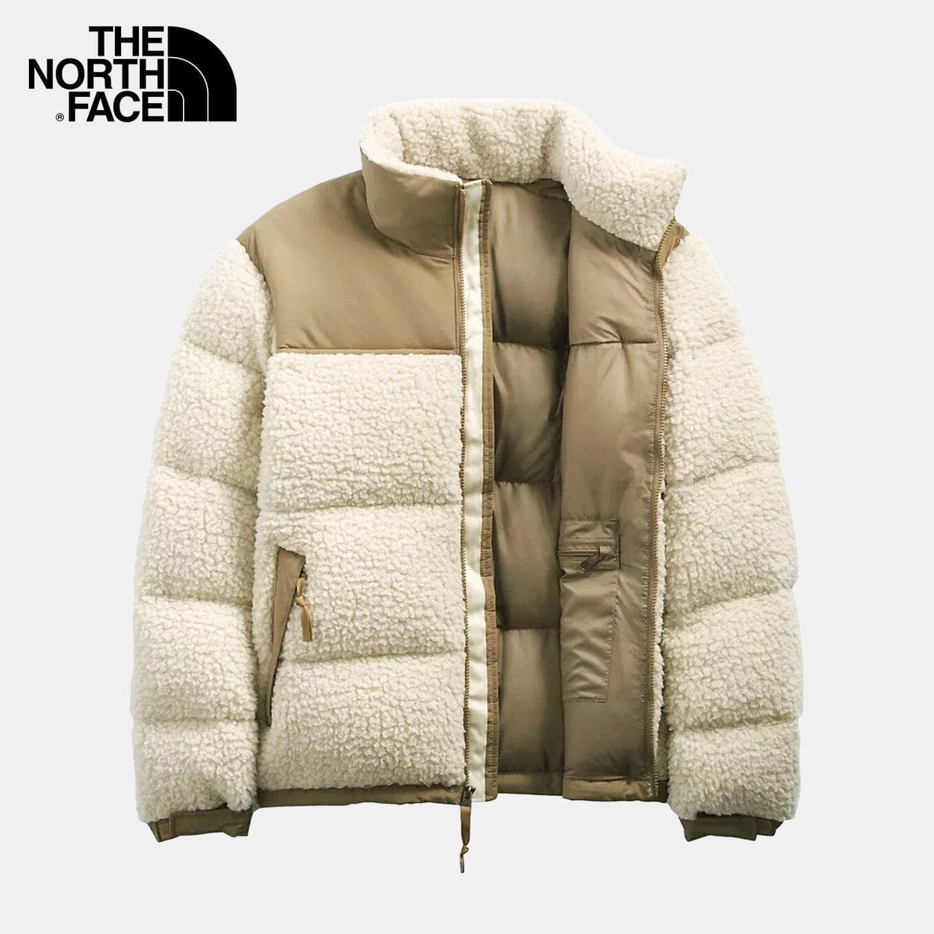 TNF Men's Sherpa Jacket (New) The North Face Montevaro Beige M
