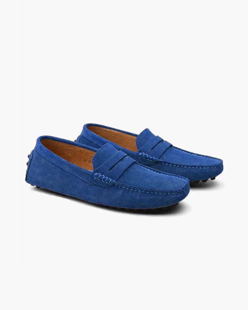 Wildleder Fahrer Slipper Montevaro Blau EU 38 / UK 5 / US 5.5