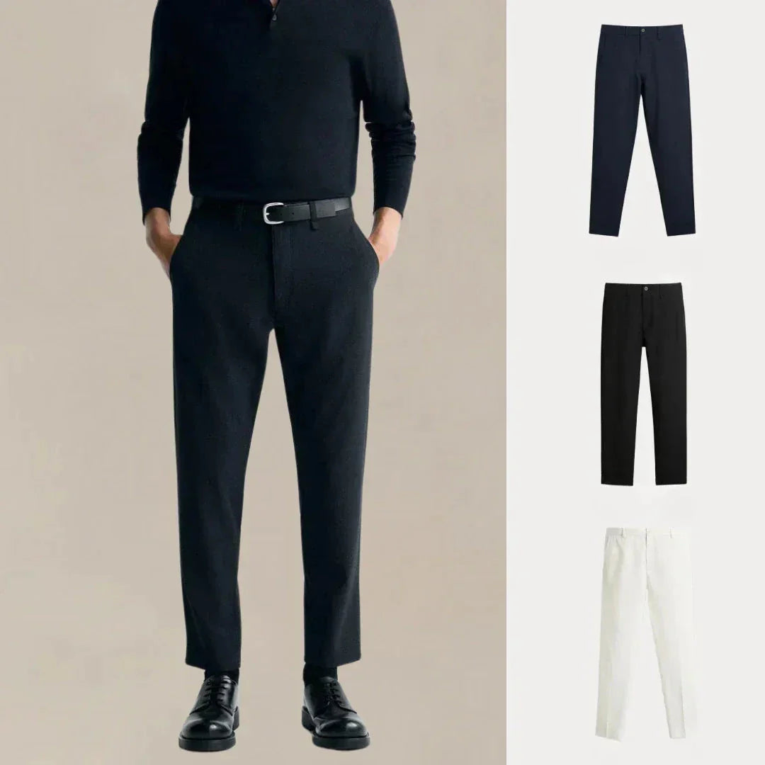 Kaufen Sie 1, erhalten Sie 3 – Chino-Set mit täglichem Rotationsschnitt Luxvian MARINEBLAU • SCHWARZ • WEISS S 