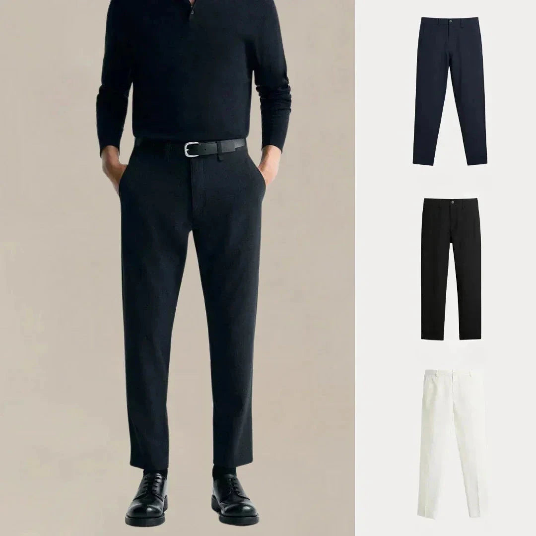 Kaufen Sie 1, erhalten Sie 3 – Chino-Set mit täglichem Rotationsschnitt Montevaro MARINEBLAU • SCHWARZ • WEISS S 