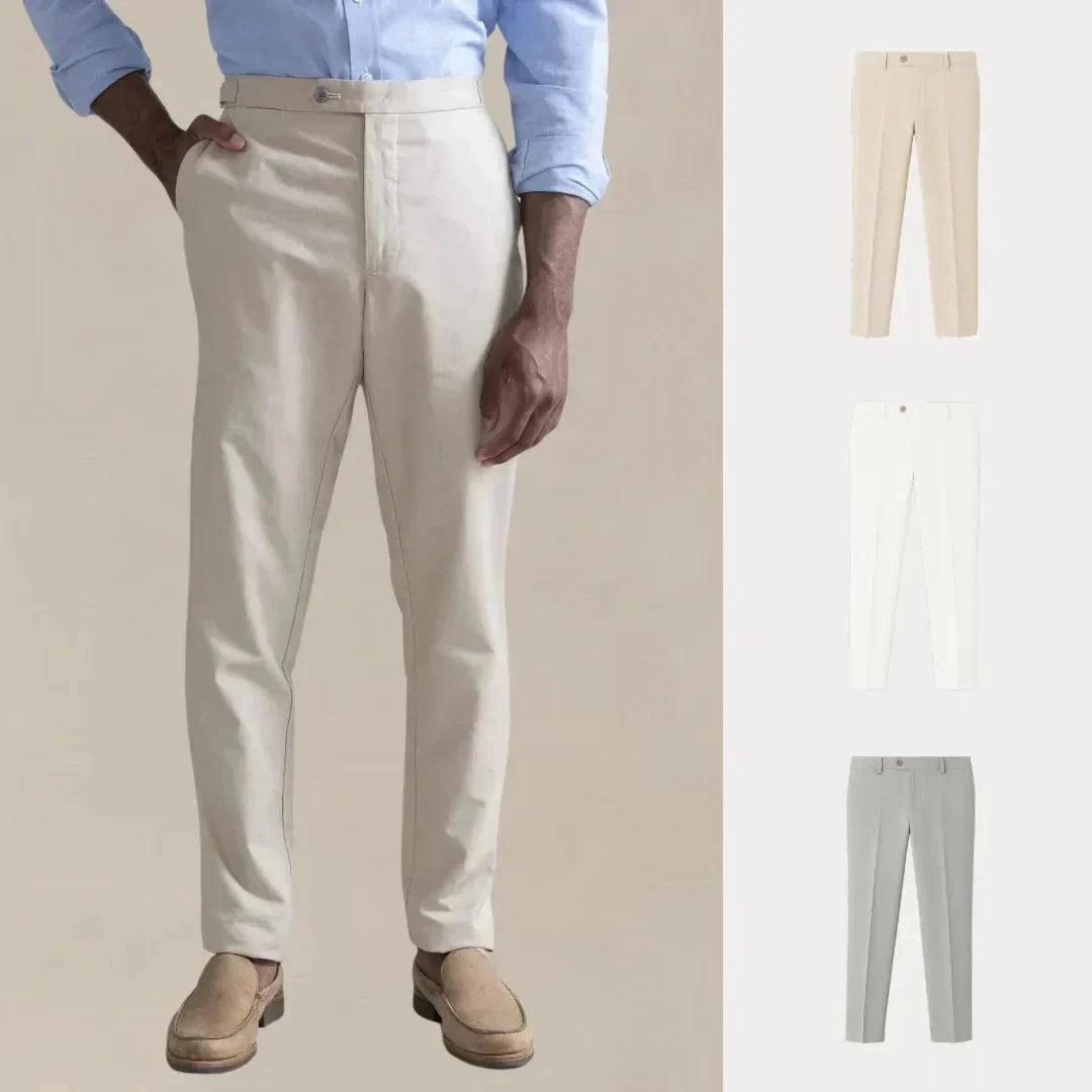 Kaufen Sie 1, erhalten Sie 3 – Comfort Line Chino-Hosen-Set Montevaro BEIGE • WEISS • GRAU S 