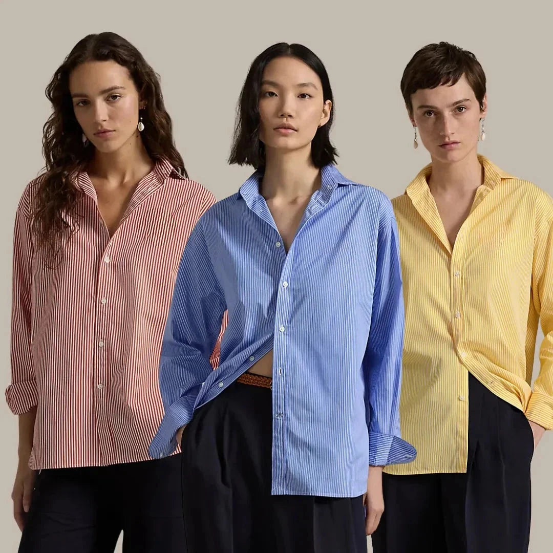 Kaufen Sie 1, erhalten Sie 3! Klassisches gestreiftes Hemd Montevaro 