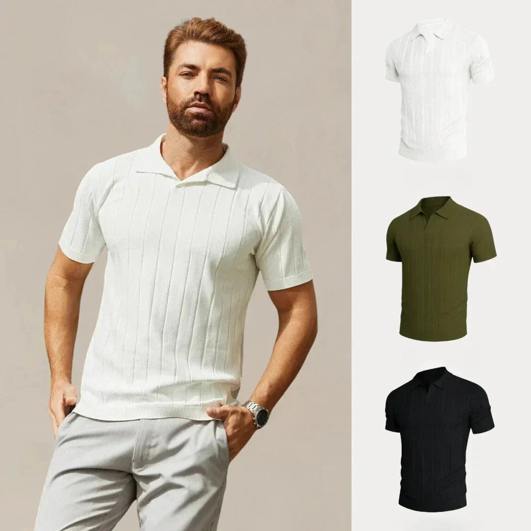Kaufen Sie 1, erhalten Sie 3 – Premium Edition Strukturierte T-Shirts Set Montevaro WEISS • GRÜN • SCHWARZ S 