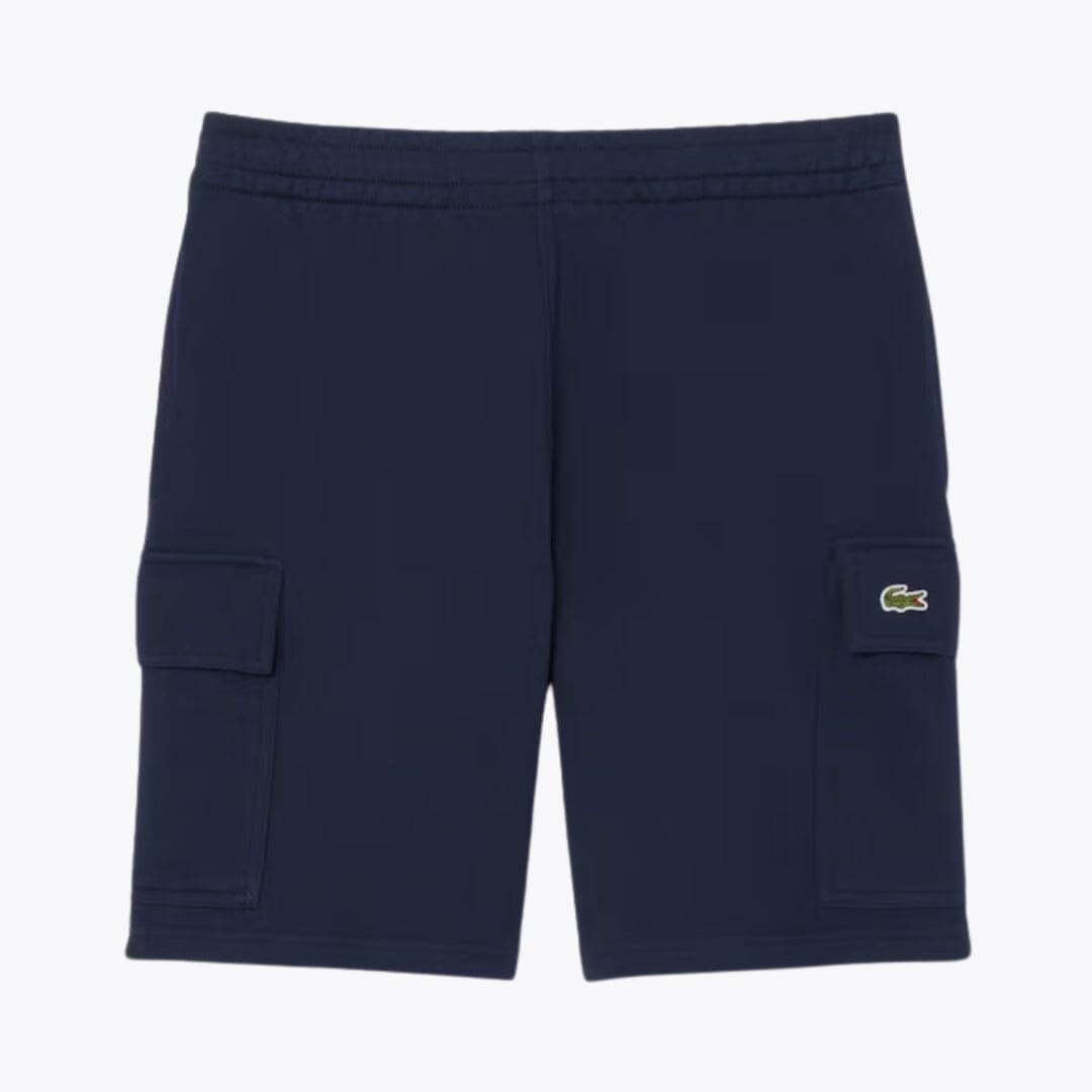 LC Cotton Fleece Cargo Shorts Lacoste Luxvian Midnight blue S 