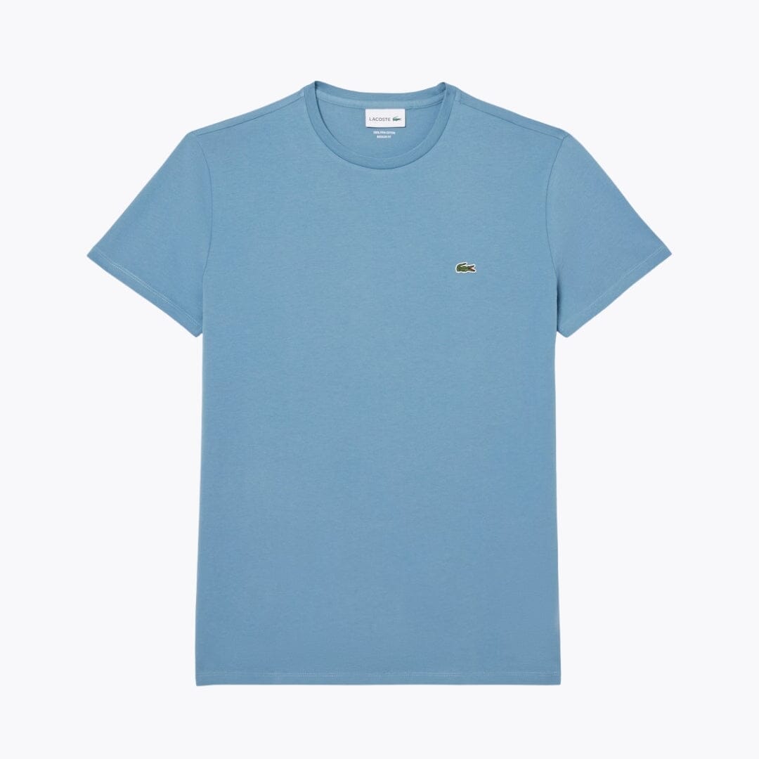 LC Cotton Pima T-shirt Lacoste Aurev Blue S 