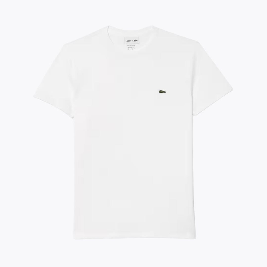 LC Cotton Pima T-shirt Lacoste Aurev White S 