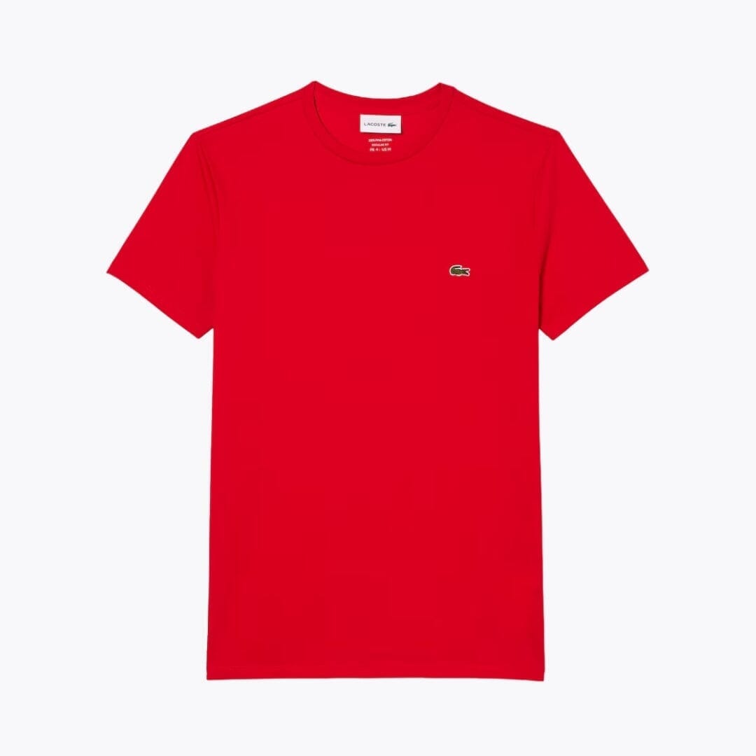 LC Cotton Pima T-shirt Lacoste Montevaro Rouge S 