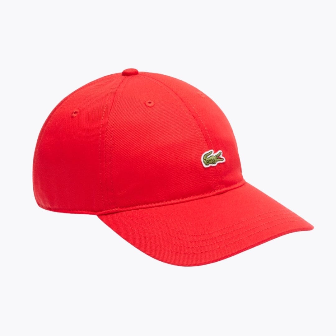 LC Cotton Twill Cap Lacoste Luxvian Rouge 
