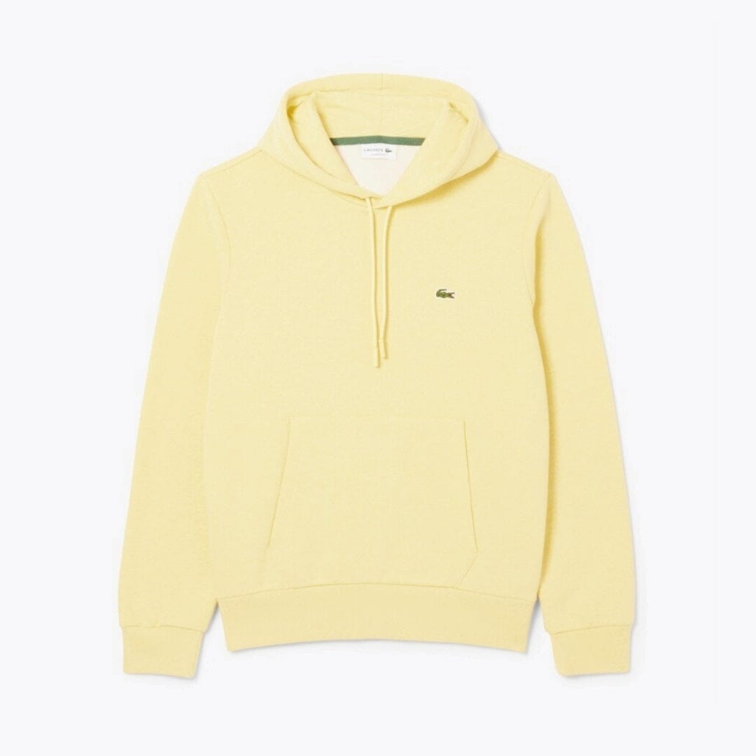 LC Fleece Hoodie Lacoste Luxvian Yellow S 