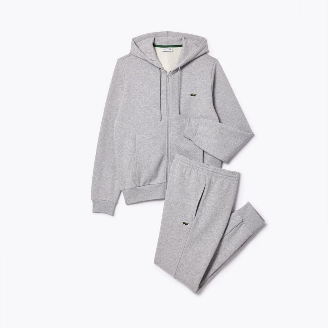 LC Hooded Tracksuit Lacoste Luxvian Grey S 
