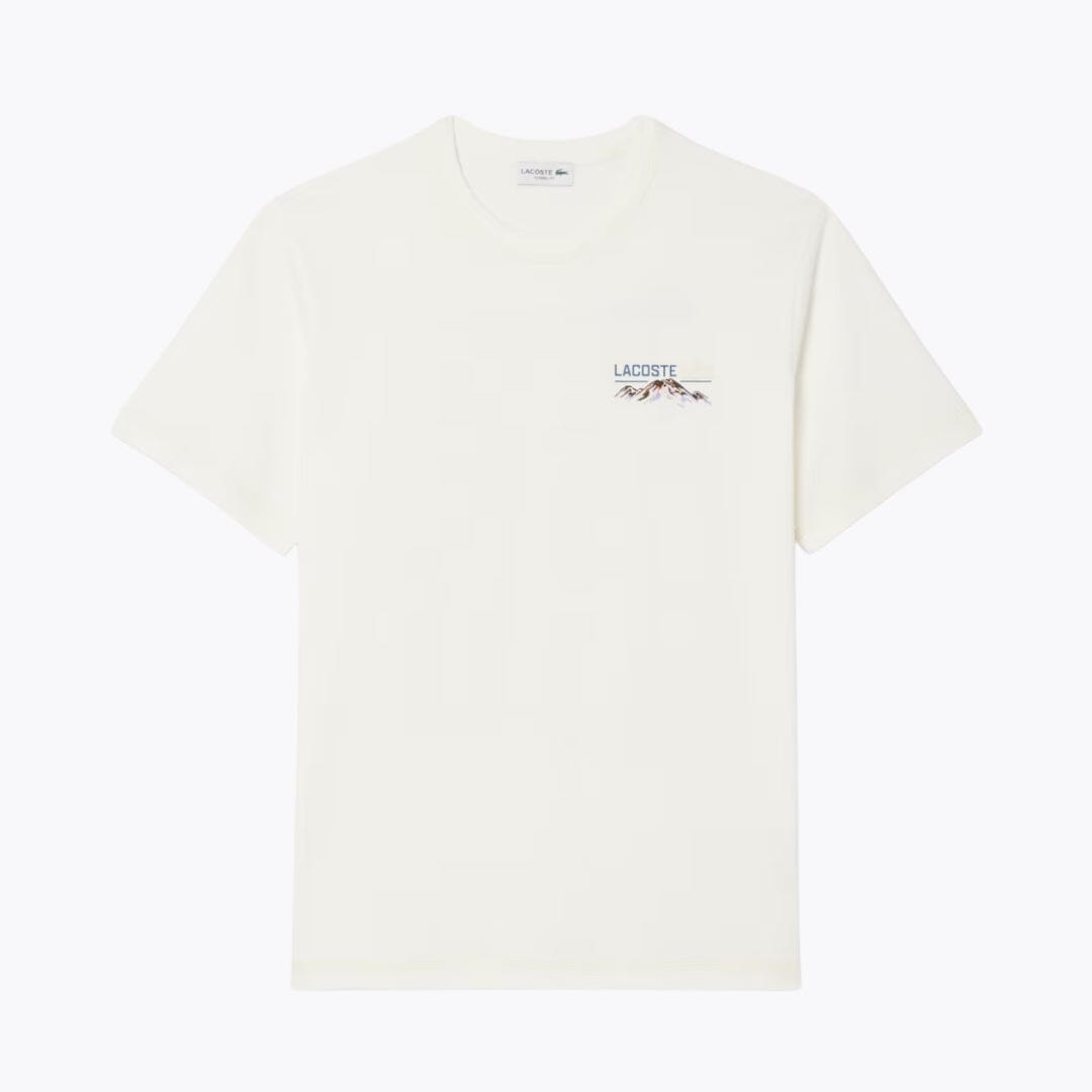 LC Multi Print Jersey T-shirt Lacoste Aurev White S 