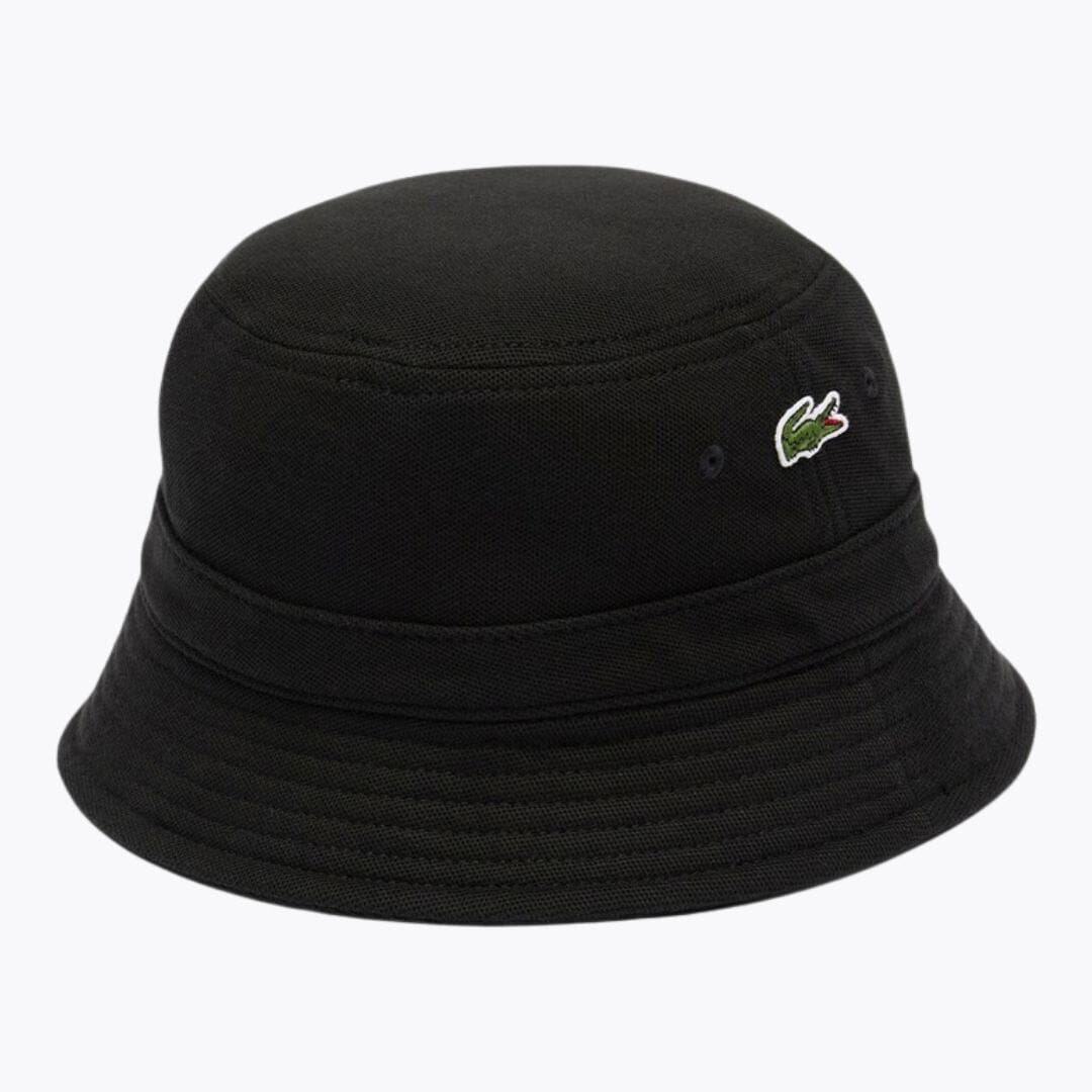 LC Piqué Bucket Hat Lacoste Aurev Black 