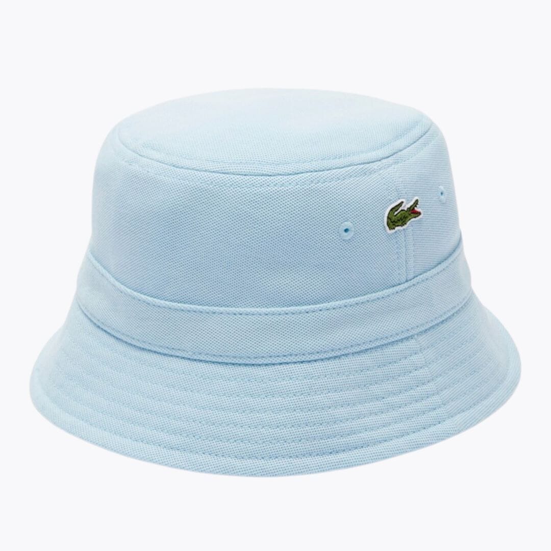 LC Piqué Bucket Hat Lacoste Luxvian Light blue 